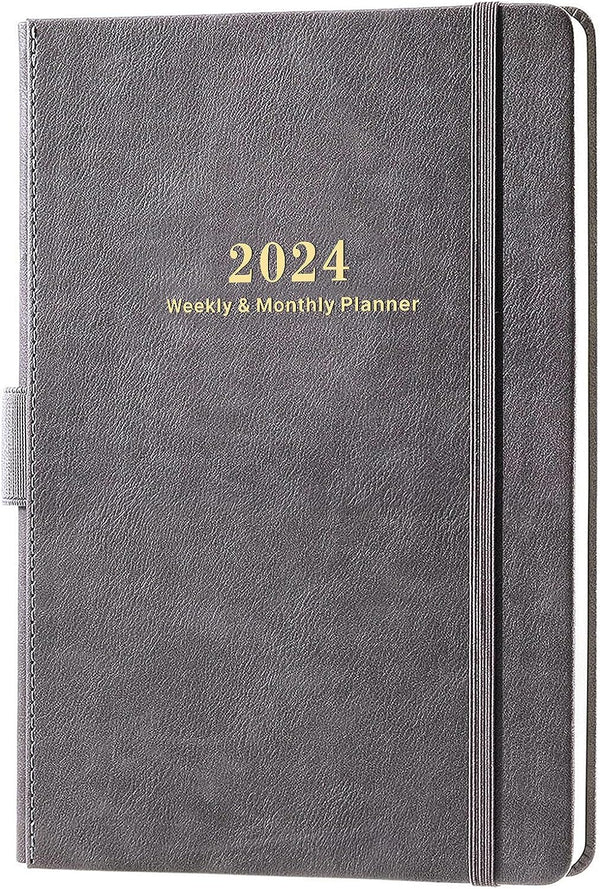 2024 Executive Leather Planner Gray