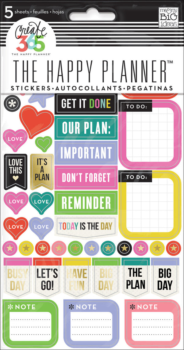 Everyday Reminder Sticker Sheets - Happy Planner®