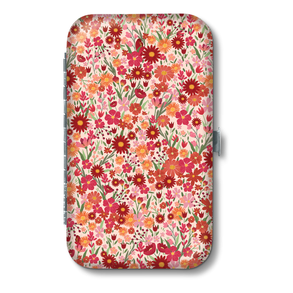 Orange Floral Manicure Set