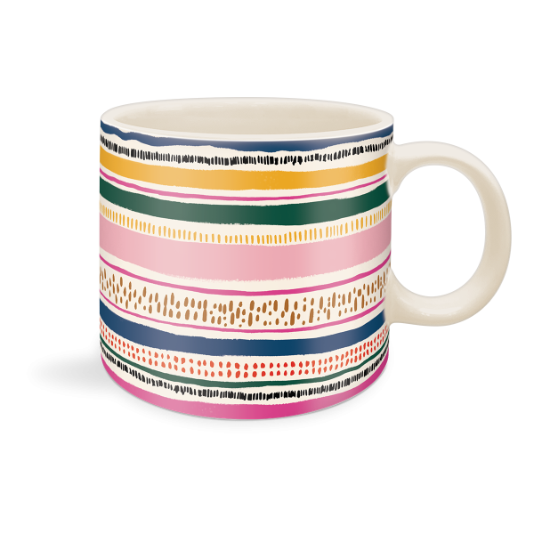 Modern Stripes Ceramic Mug