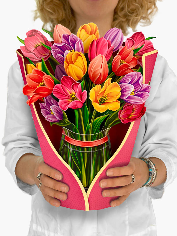 Pop-Up Tulips with Greeting Card