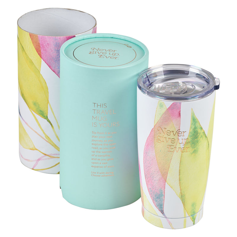 Never Give Up Tumbler