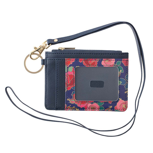 Heart and Roses Card Wallet with Lanyard
