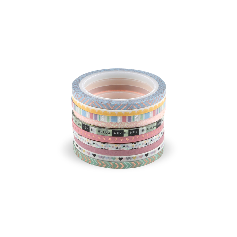 Pastel Skinny Washi Tape