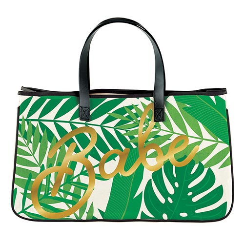 Babe Palm Canvas Tote