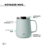 Sea Glass Sage Voyager Mug 10oz.