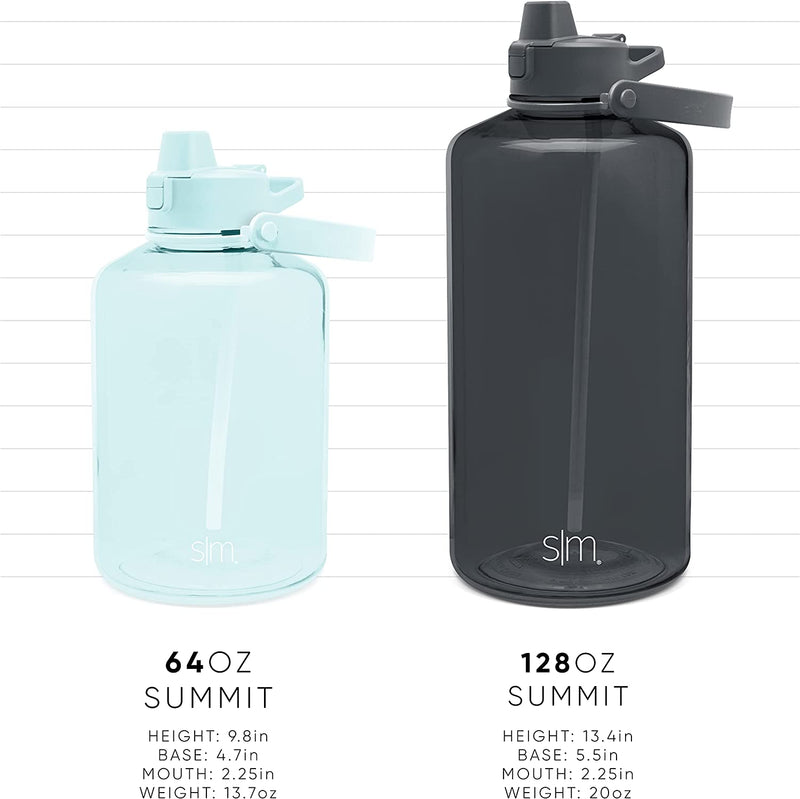 Graphite Plastic Summit Bottle 64oz