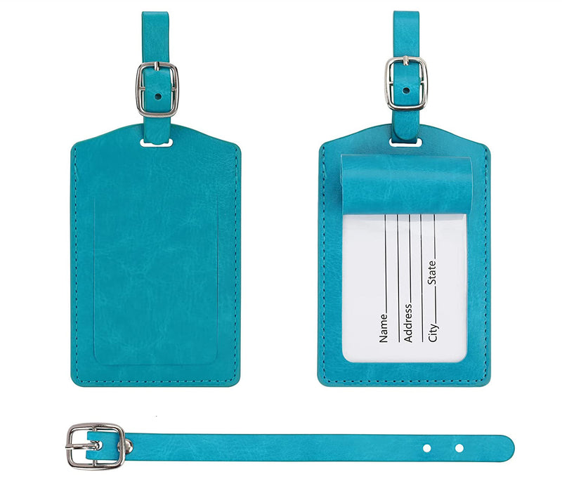 Teal Luggage Tag