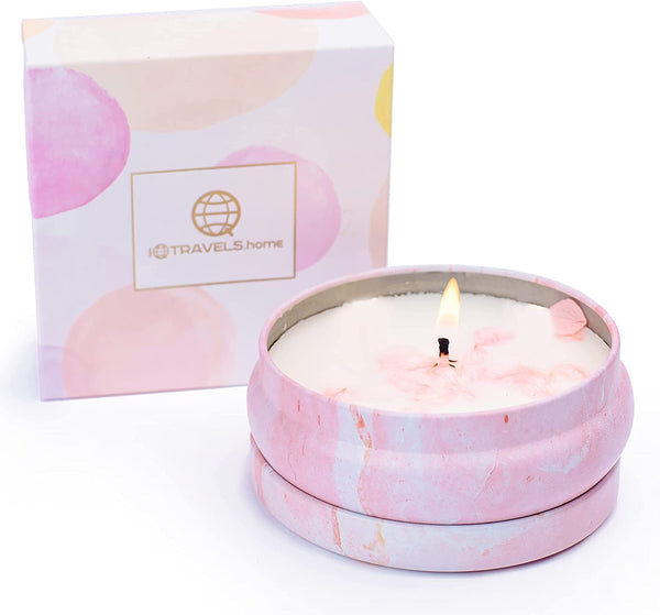 Peach-Pink Candle