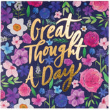 Navy Floral Thought A Day Notepad