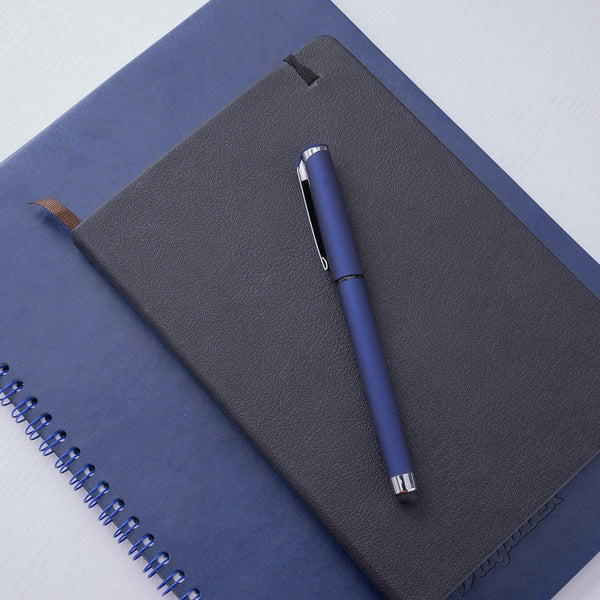 Navy Pen with Grip Stylus