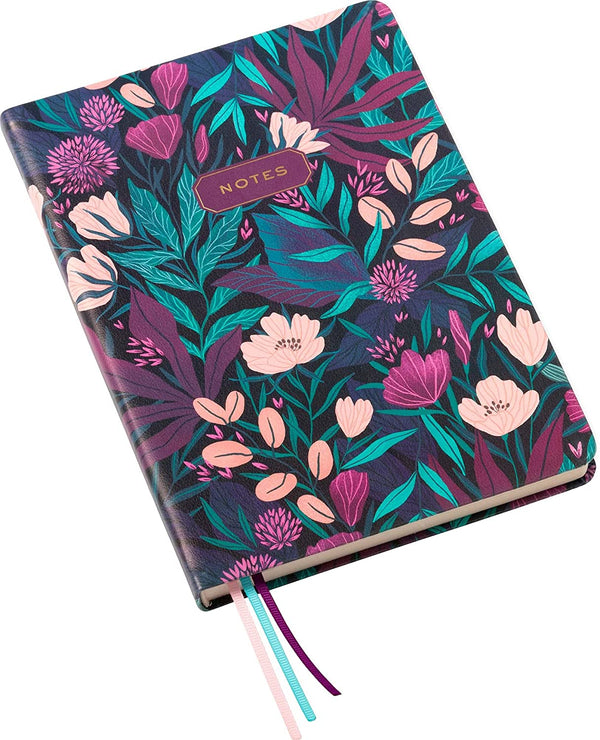 Tropical Floral Leather Journal