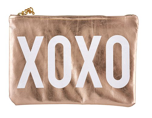 XOXO Rose Gold Pouch