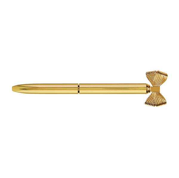 Bow Metallic Gold Pen