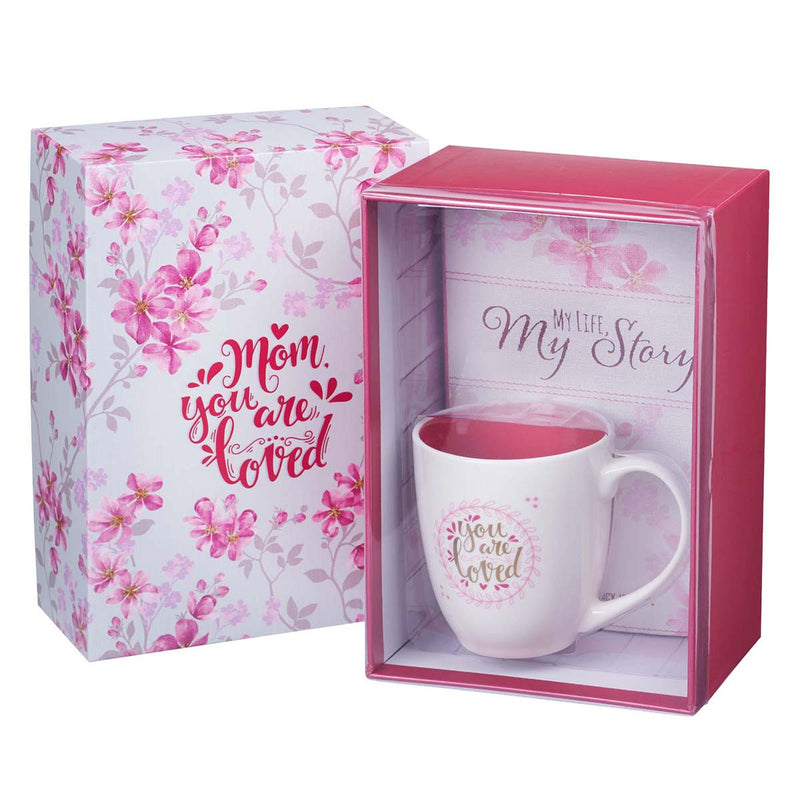 Mom You Are Loved Journal and Mug