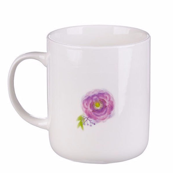 Whoever Believes Floral Mug