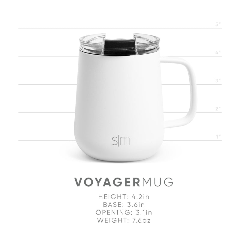 Winter White Voyager Mug 10oz.