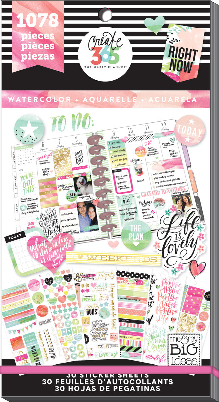 1078 Watercolor Stickers